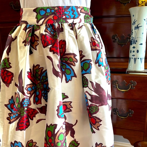 Frances Valentine Dresses & Skirts - Frances Valentine Barbara Taffeta Skirt Autumn Leaves Size Medium